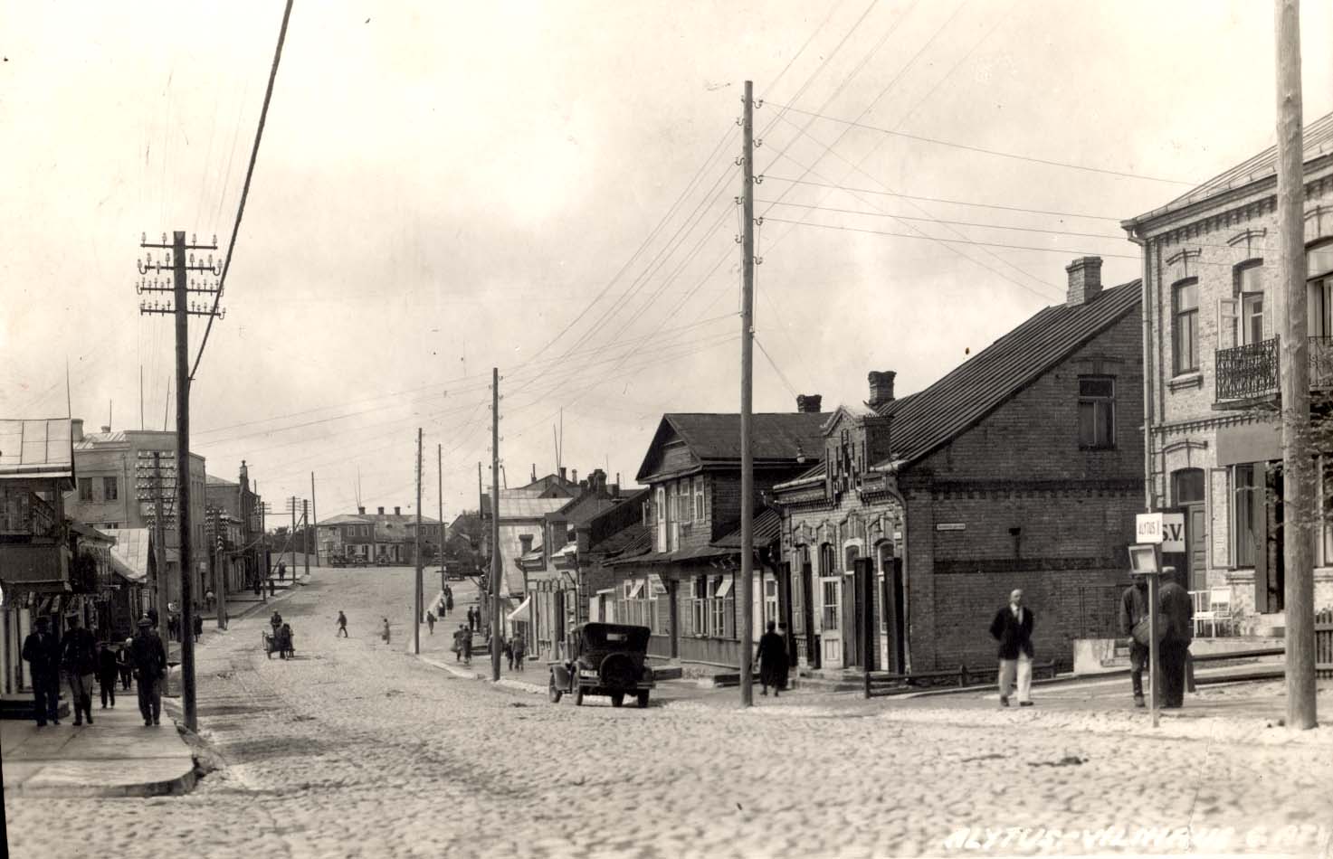 A street in Alytus, prewar
